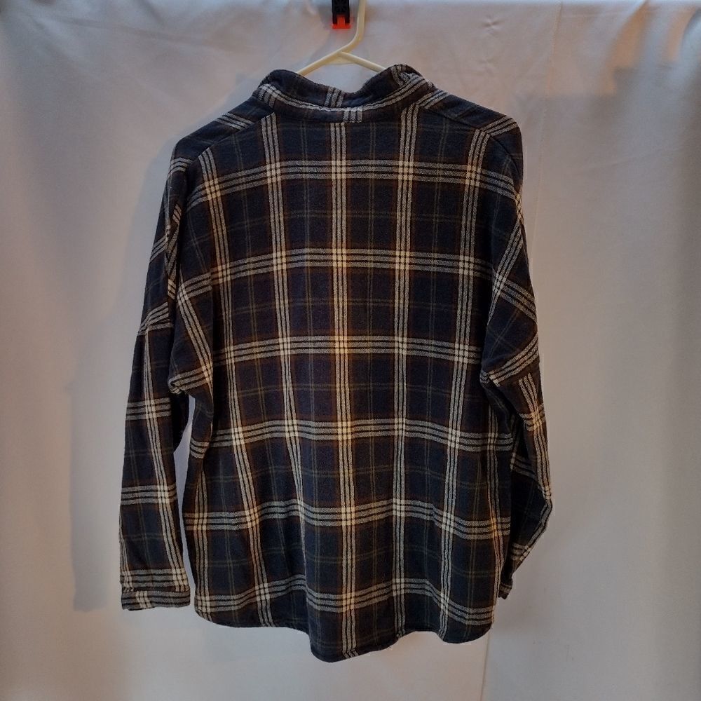 Plaid 1/4 button pullover top - Picture 7 of 8